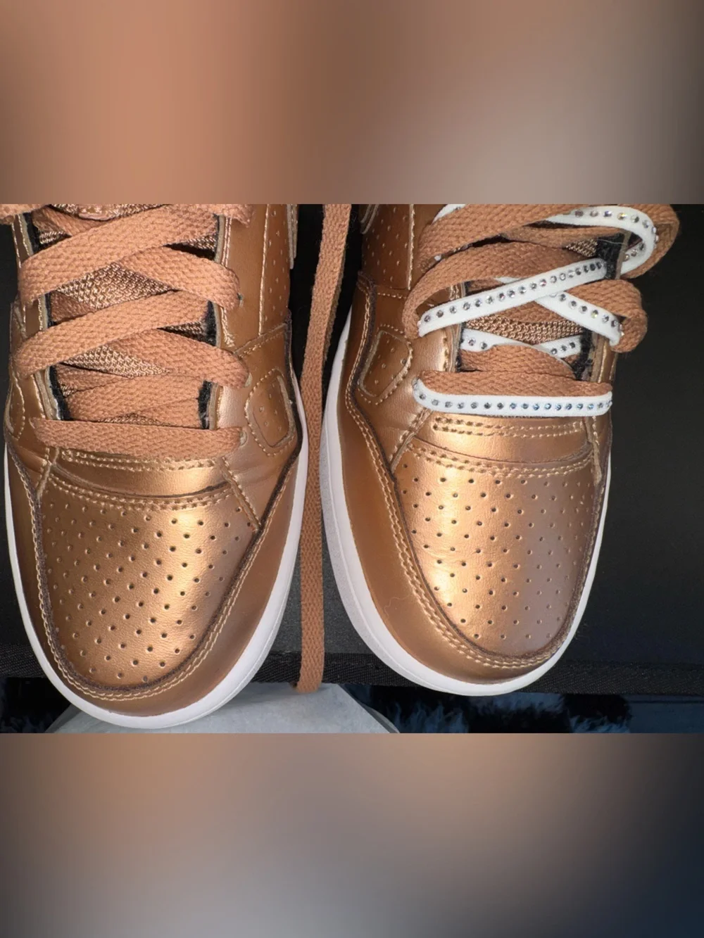 Nike Force High Metallic Bronze/Copper High-Top Sneakers – women’s 8.5